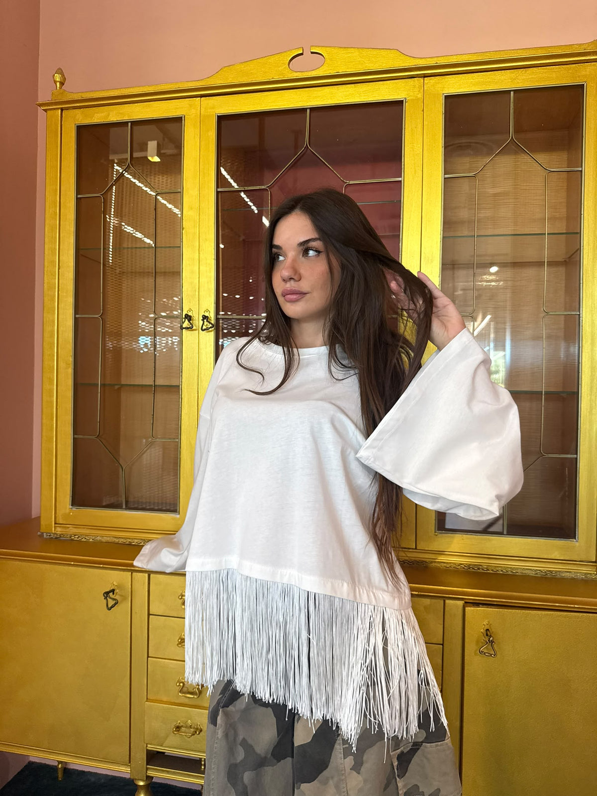 HaveOne - Maglia Frange - Taglia Unica-1