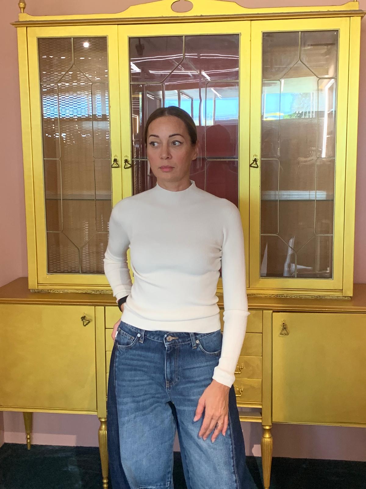 Susy Mix - Maglia Lupetto Crema-1