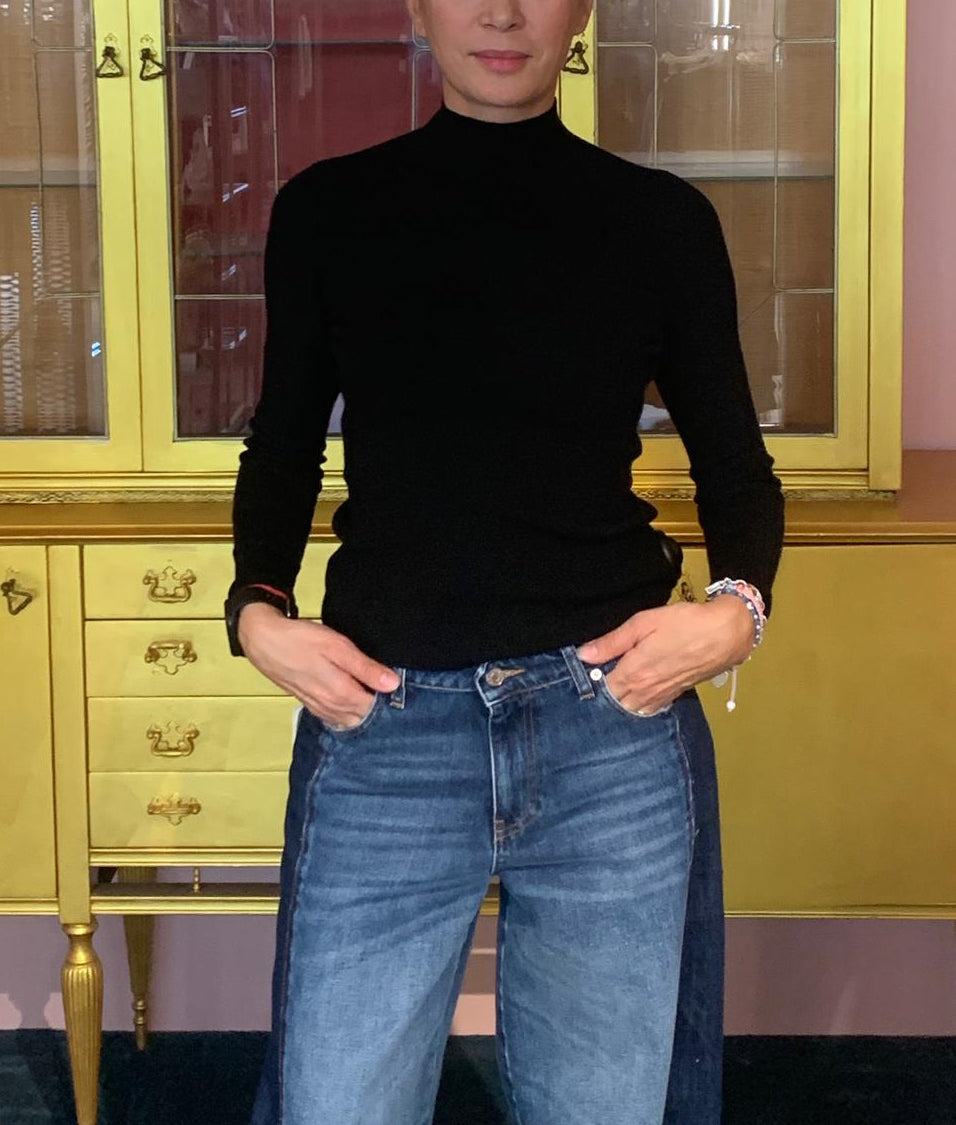 Susy Mix - Maglia Lupetto Nero