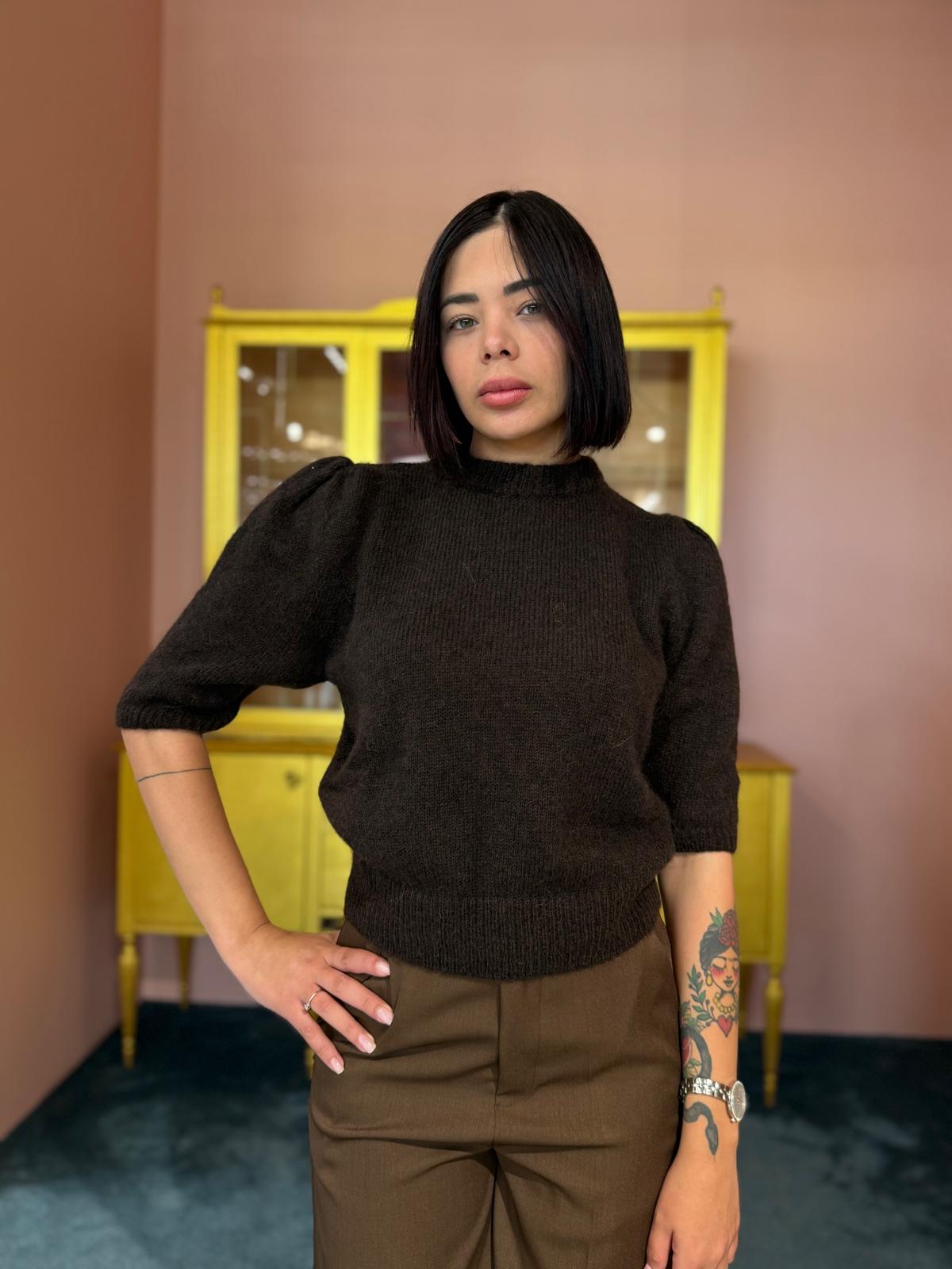 VICOLO - KNITWEAR GIROCOLLO MANICA CORTA - PIÙ COLORI - TAGLIA UNICA