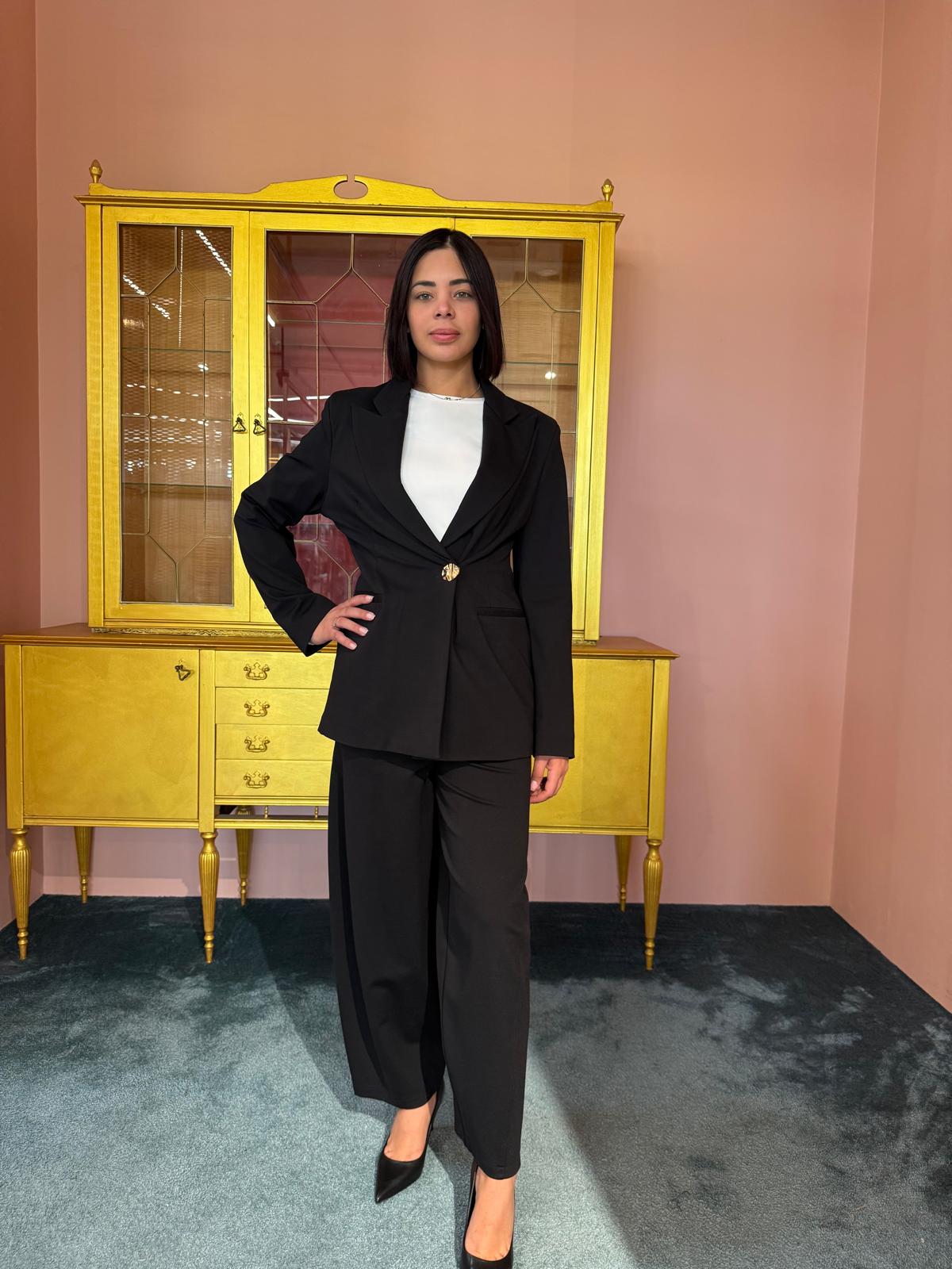 Susy Mix - Pantalone Uovo Nero-1