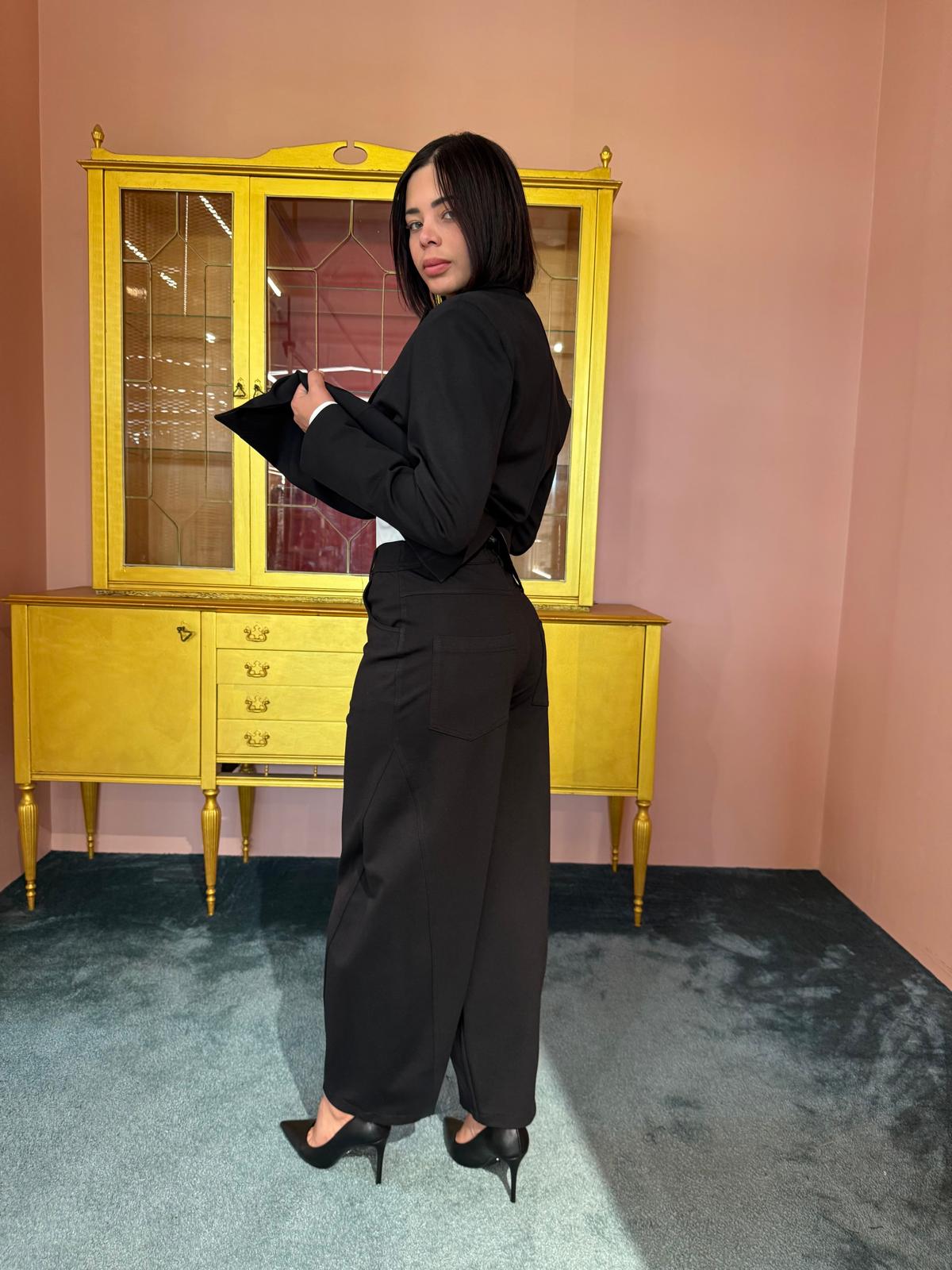 Susy Mix - Pantalone Uovo Nero-2