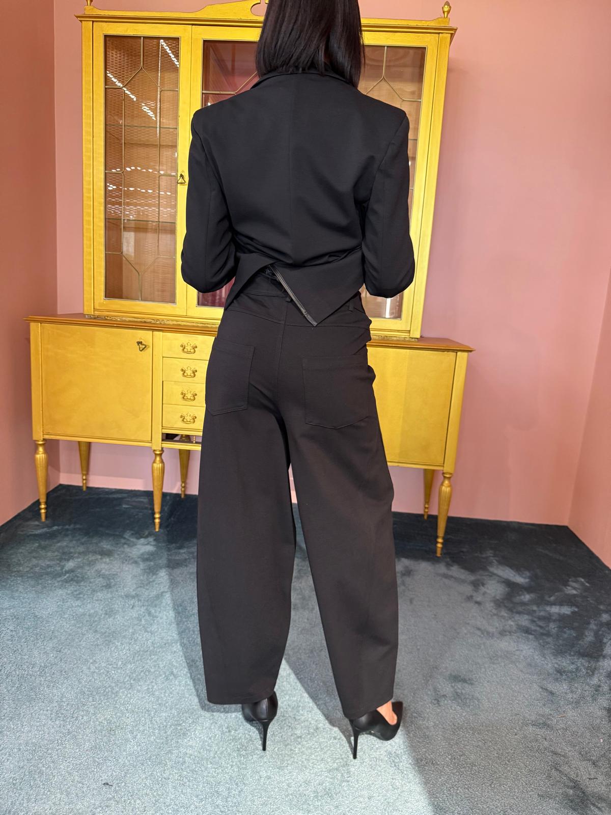 Susy Mix - Pantalone Uovo Nero-3