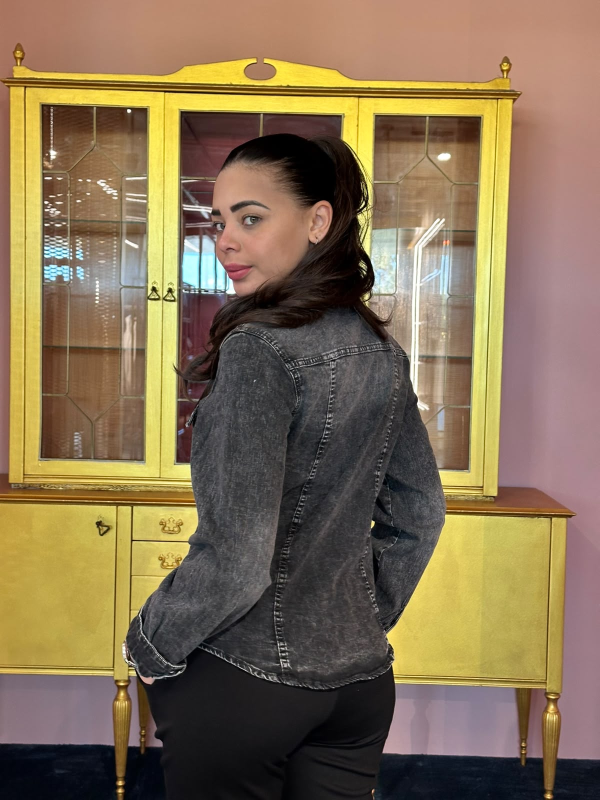Susy Mix - Camicia Jeans Grigia-2