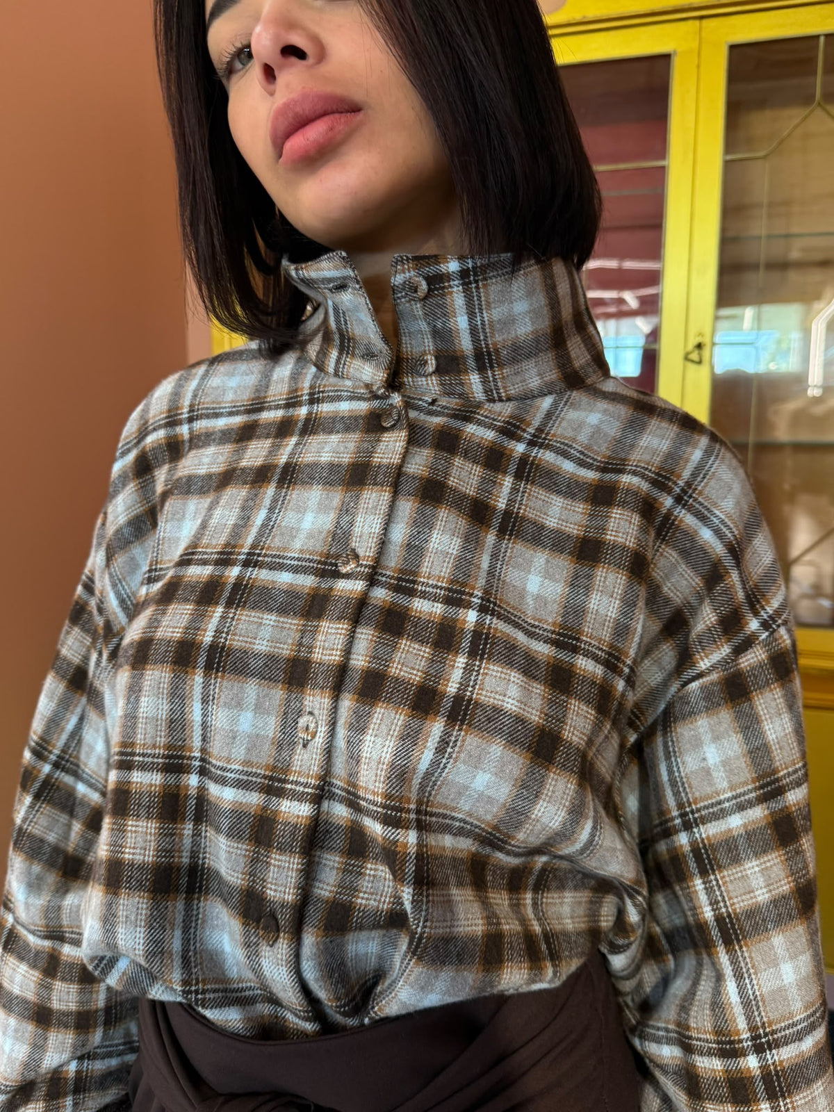 Tensione In - Camicia Grigio/Moro Manica Ampia-3