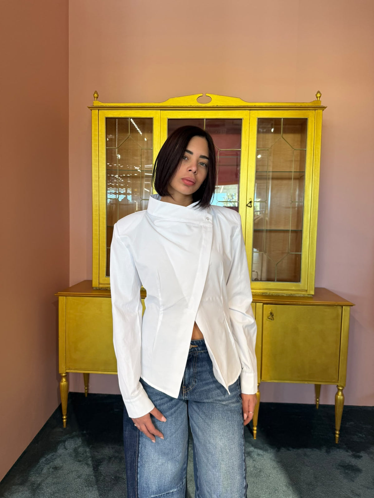 Tensione In - Camicia Bianca Spalline-1