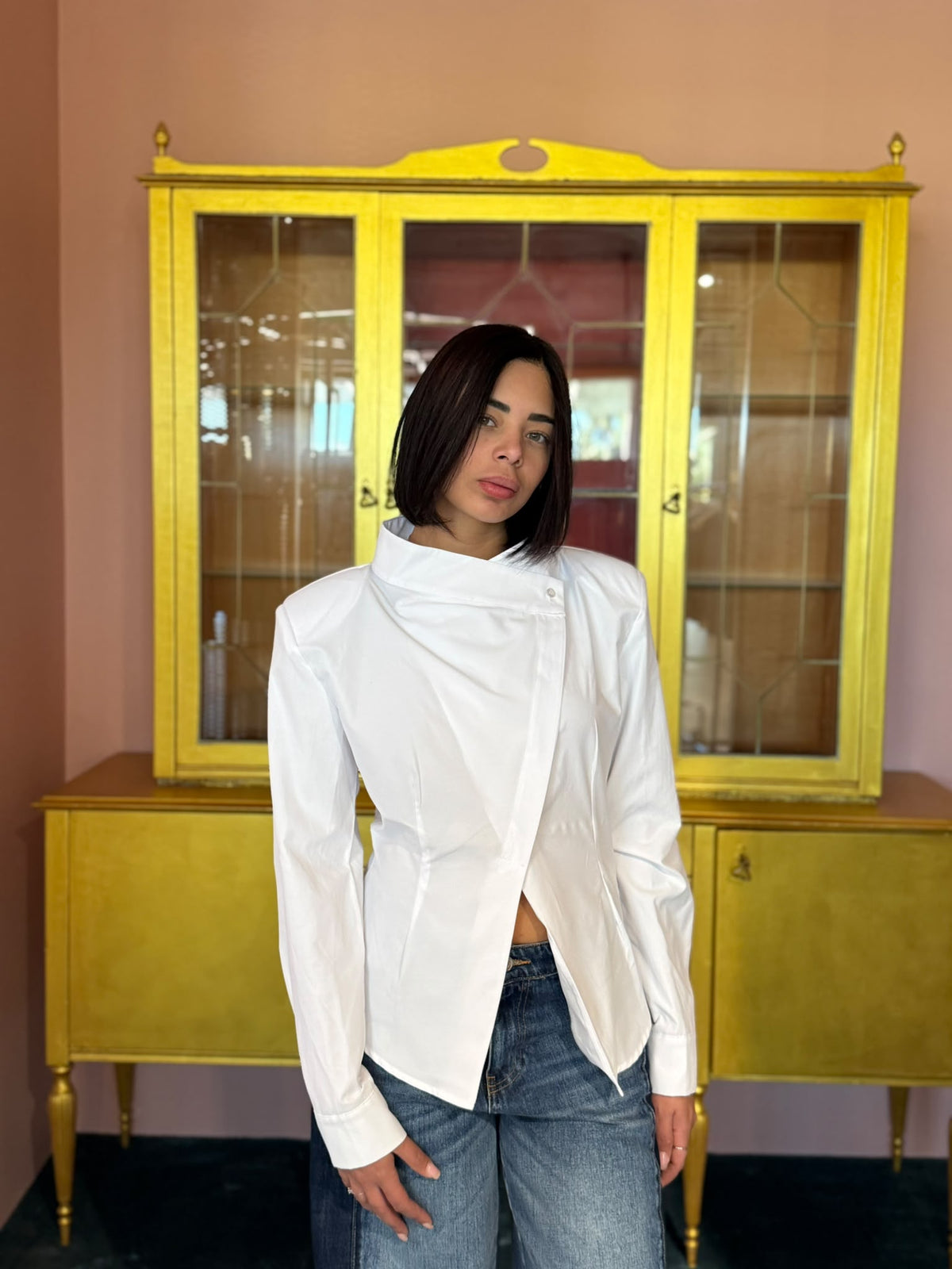 Tensione In - Camicia Bianca Spalline-4