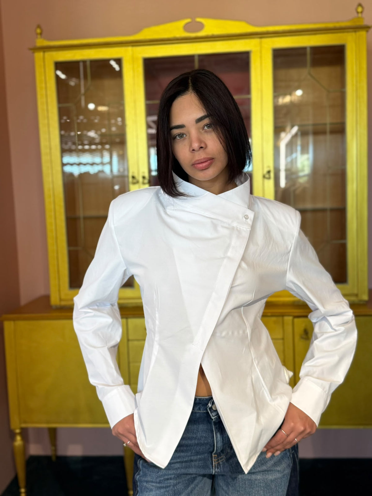 Tensione In - Camicia Bianca Spalline-2