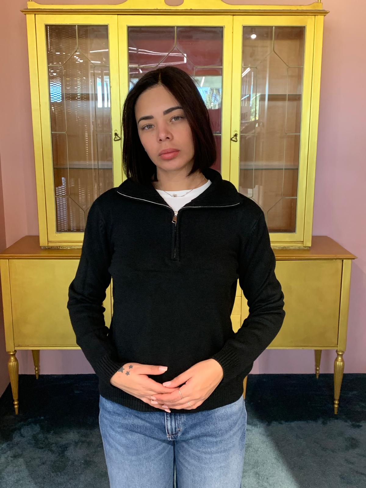 Susy Mix - Maglia Zip - Taglia Unica - Più Colori
