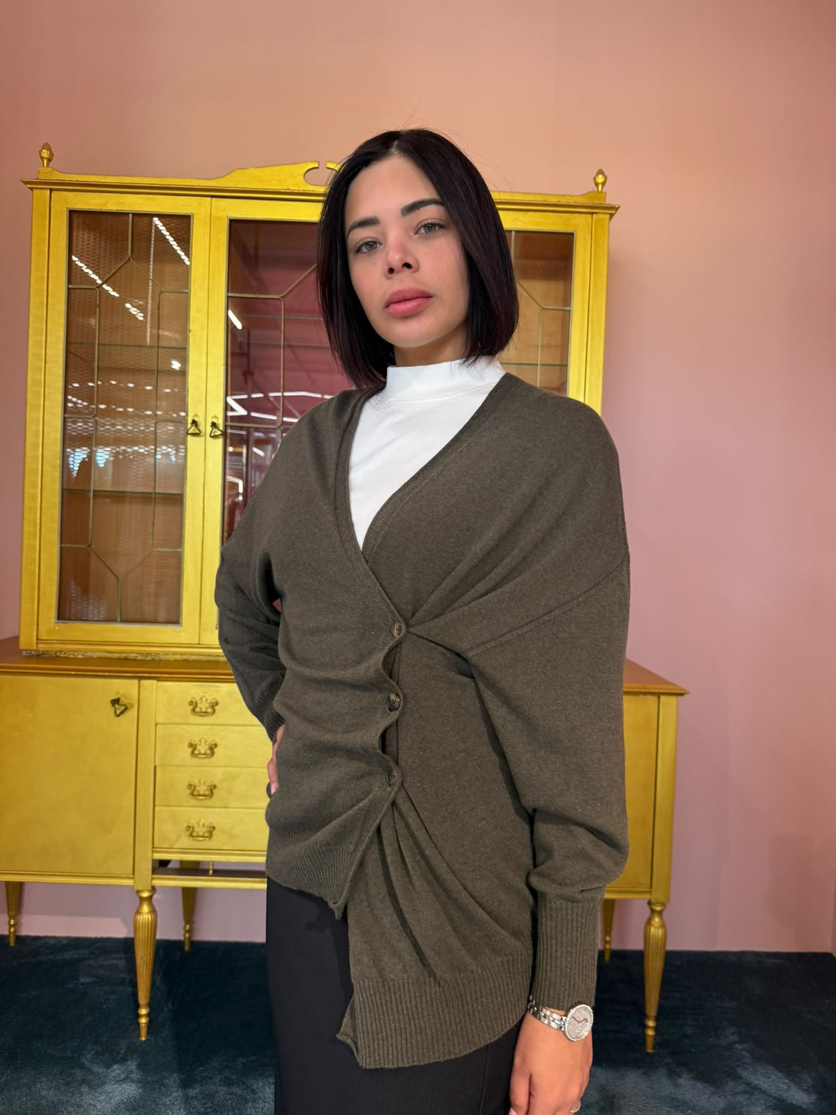 VICOLO - CARDIGAN DOPPIA CHIUSURA - PIÙ COLORI - TAGLIA UNICA